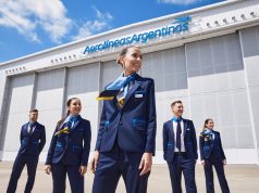 Aerolíneas presentó sus nuevos uniformes