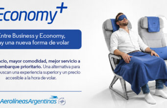 Argentinas presenta Economy Plus en sus vuelos internacionales